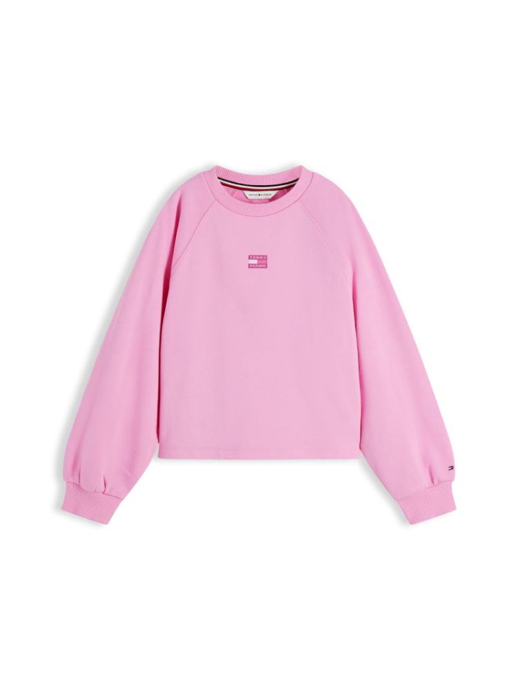 TONAL FLAG RAGLAN CREW TOU Pink Daisy