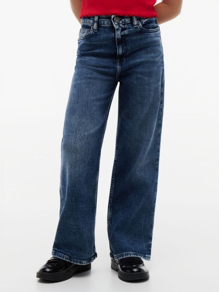 FLARE MID STR 1A4 Denim Mediu