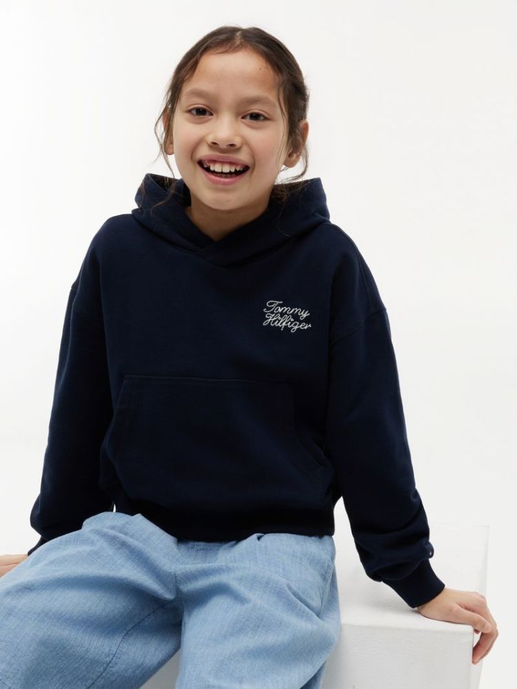 TOMMY HILFIGER HOODIE C1G Dark Night