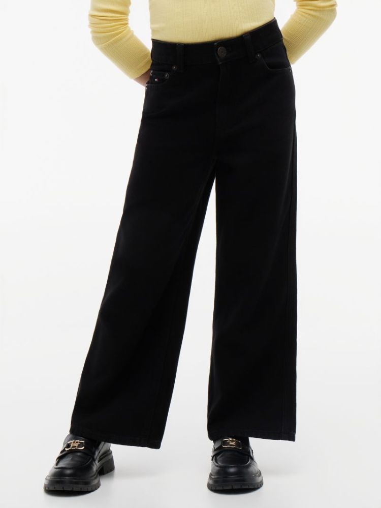 MABEL WIDE LEG BLACK 1BY Denimblack