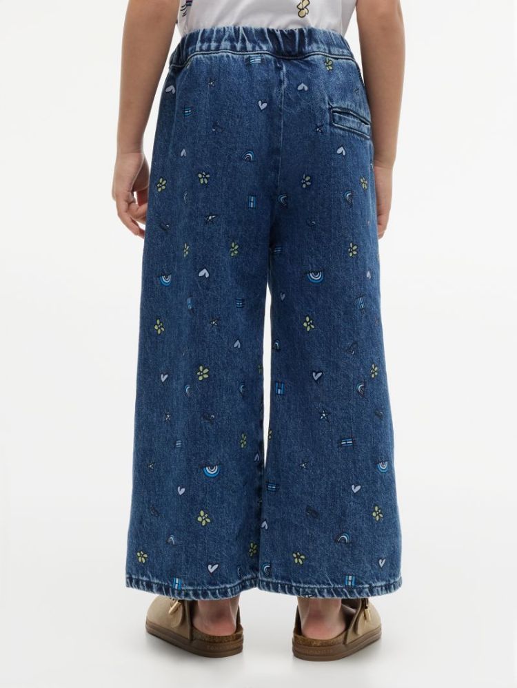 LG CULOTTE DOODLE AOP 1A6 Denim Mediu