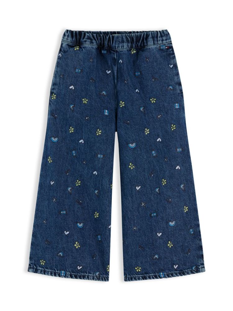 LG CULOTTE DOODLE AOP 1A6 Denim Mediu
