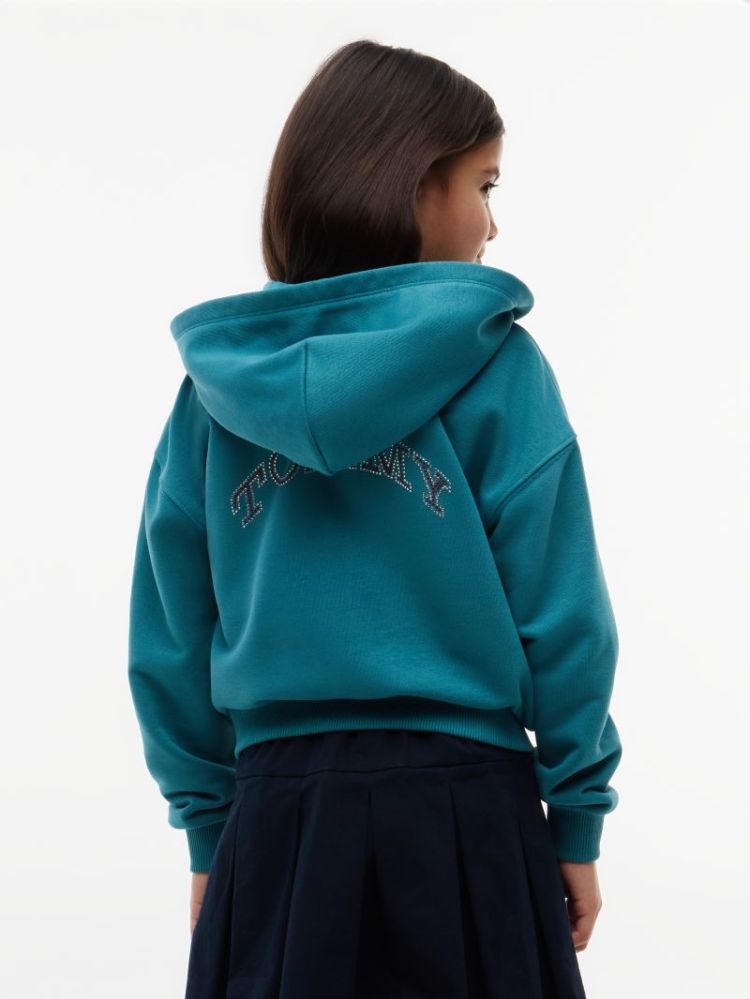 TOMMY RHINESTONE ZIP THROUGH CT3 Platinum Te