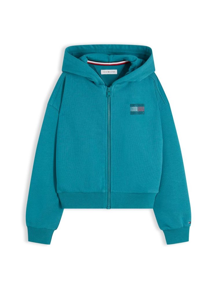 TOMMY RHINESTONE ZIP THROUGH CT3 Platinum Te