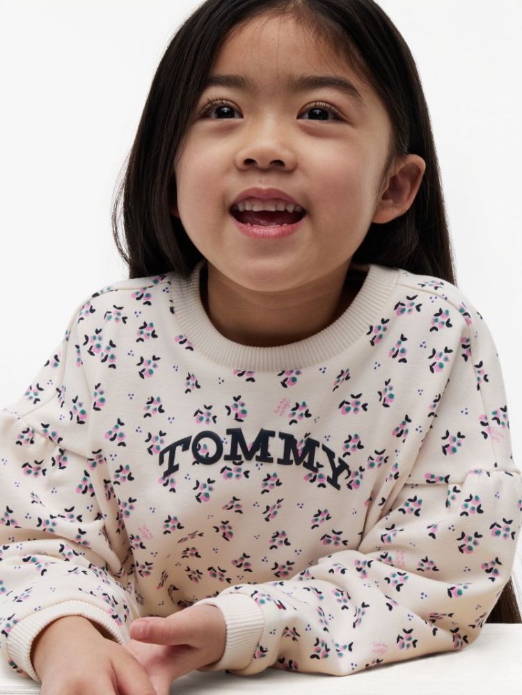 LG EMB CREW NECK 0F5 Flower Aop