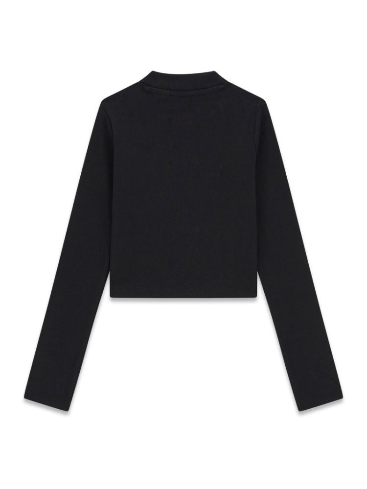 STRETCH RIB LS T-SHIRT JBLK