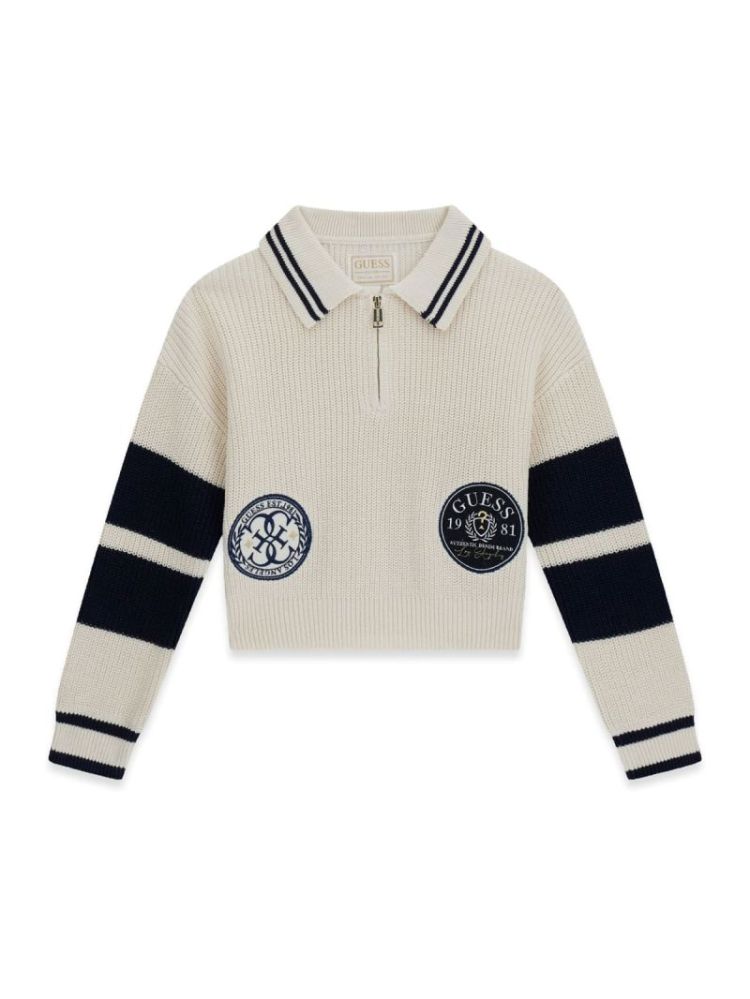 OVERSIZE LS SWEATER G012 CREAM WHIT
