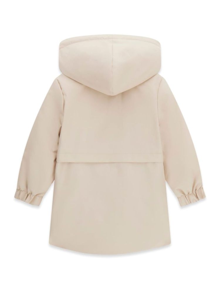 POLYESTER PADDED LS TRENCH G1ET SAND GRAIN