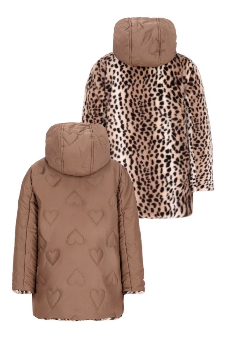 Anna Flo girls reversible midi Choco 