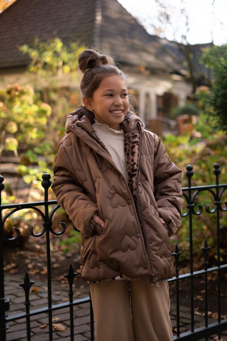 Anna Flo girls reversible midi Choco 