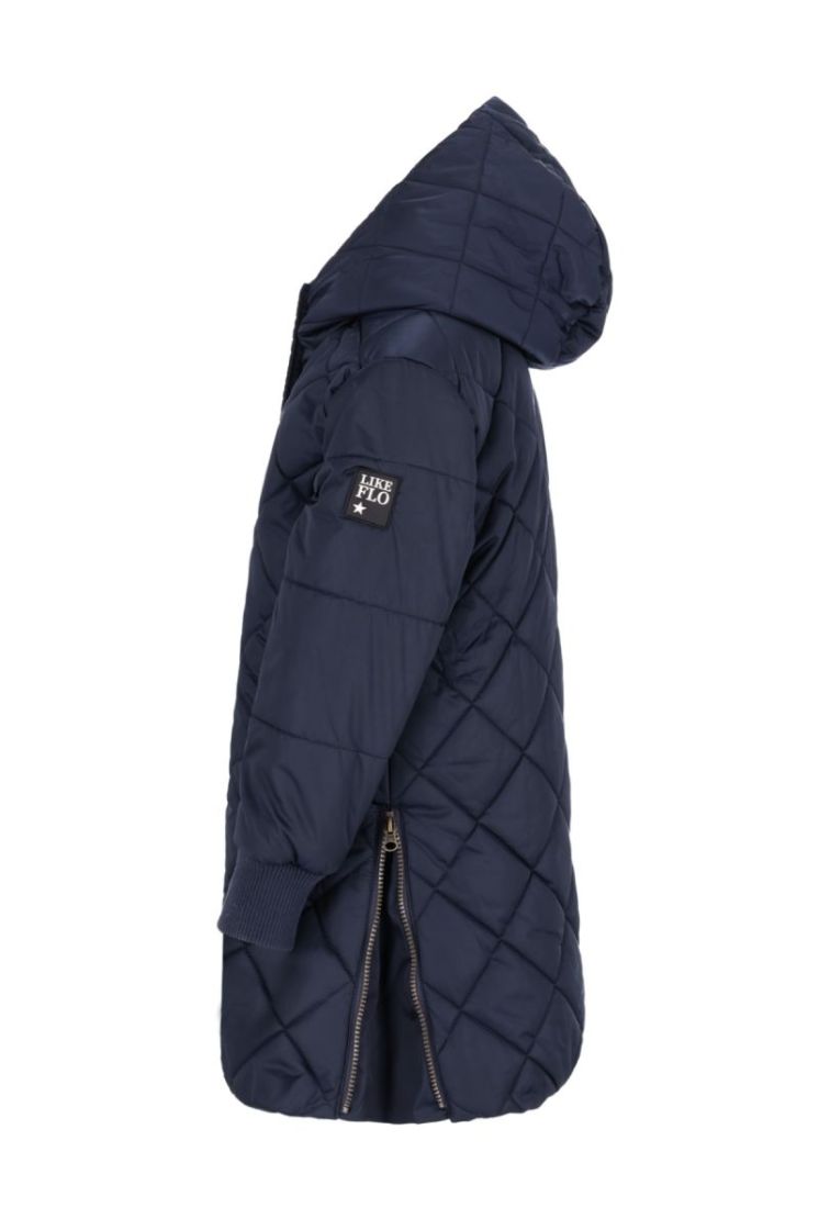 Arinda Flo girls midi hooded  Navy 