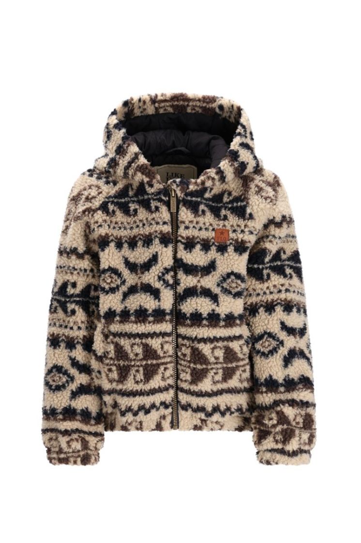 Axel Flo boys teddy jacket Aztec