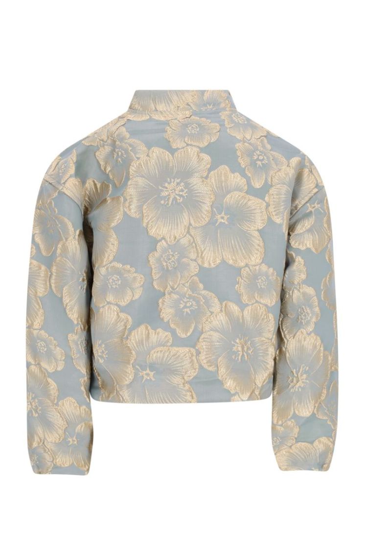 Denise girls jacquard cardigan Aqua