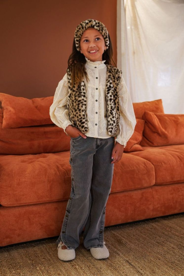Fieke Flo girls straight leg Holographic den