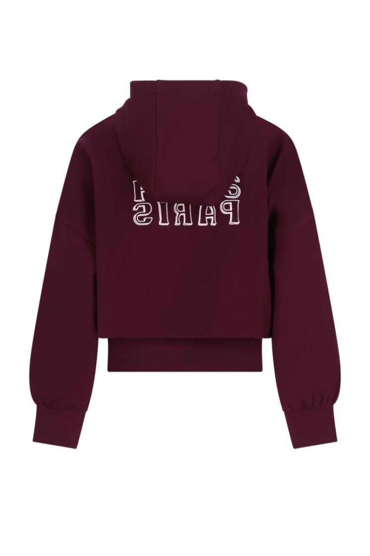 Denies young hooded sweater Cherry