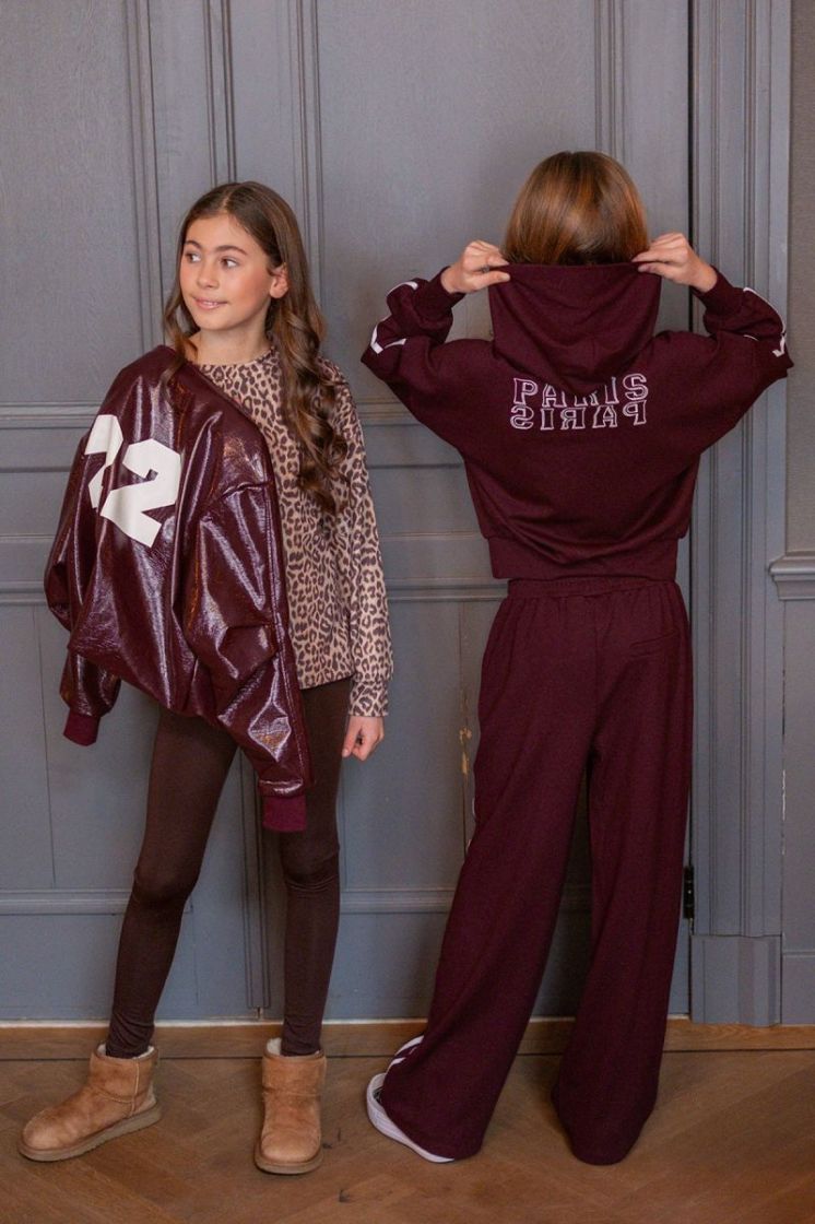 Denies young hooded sweater Cherry