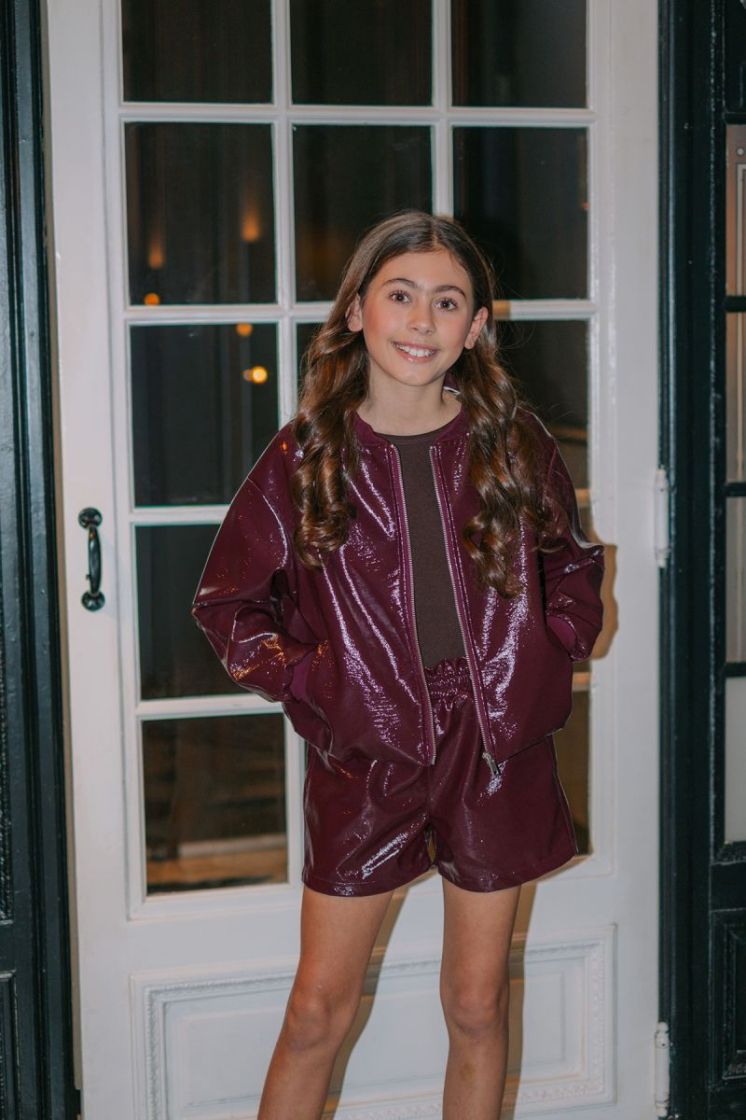 Felicia Flo young faux leather Cherry