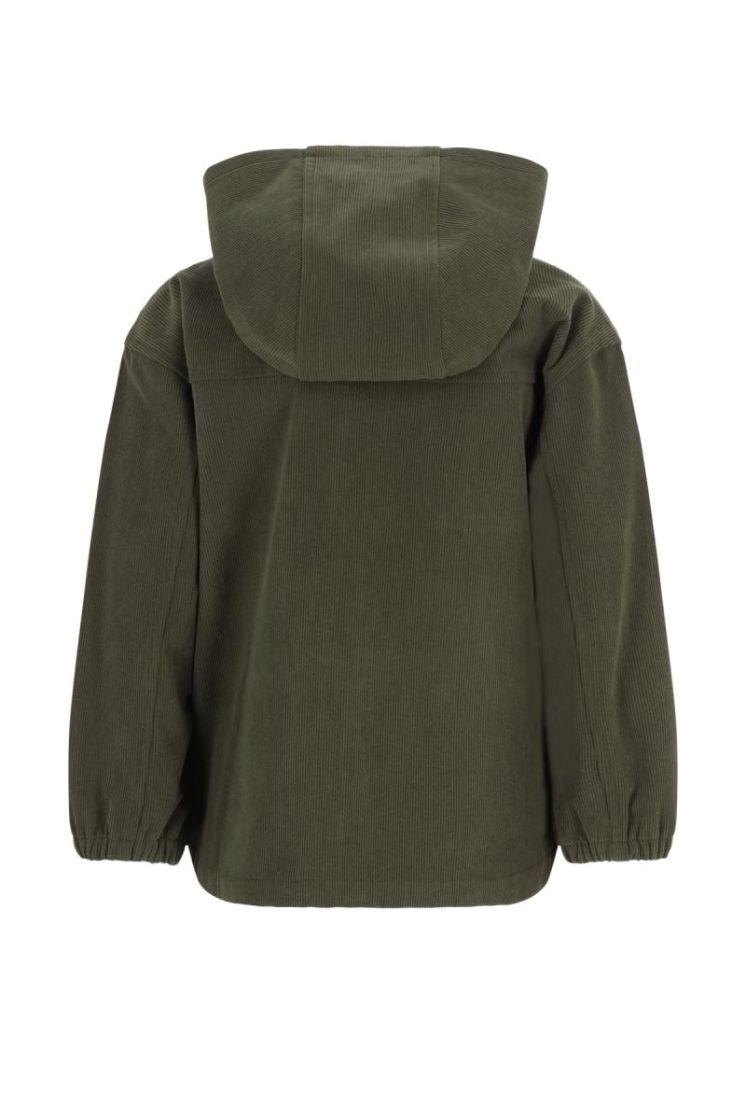 Cas Flo boys coduroy overshirt Army