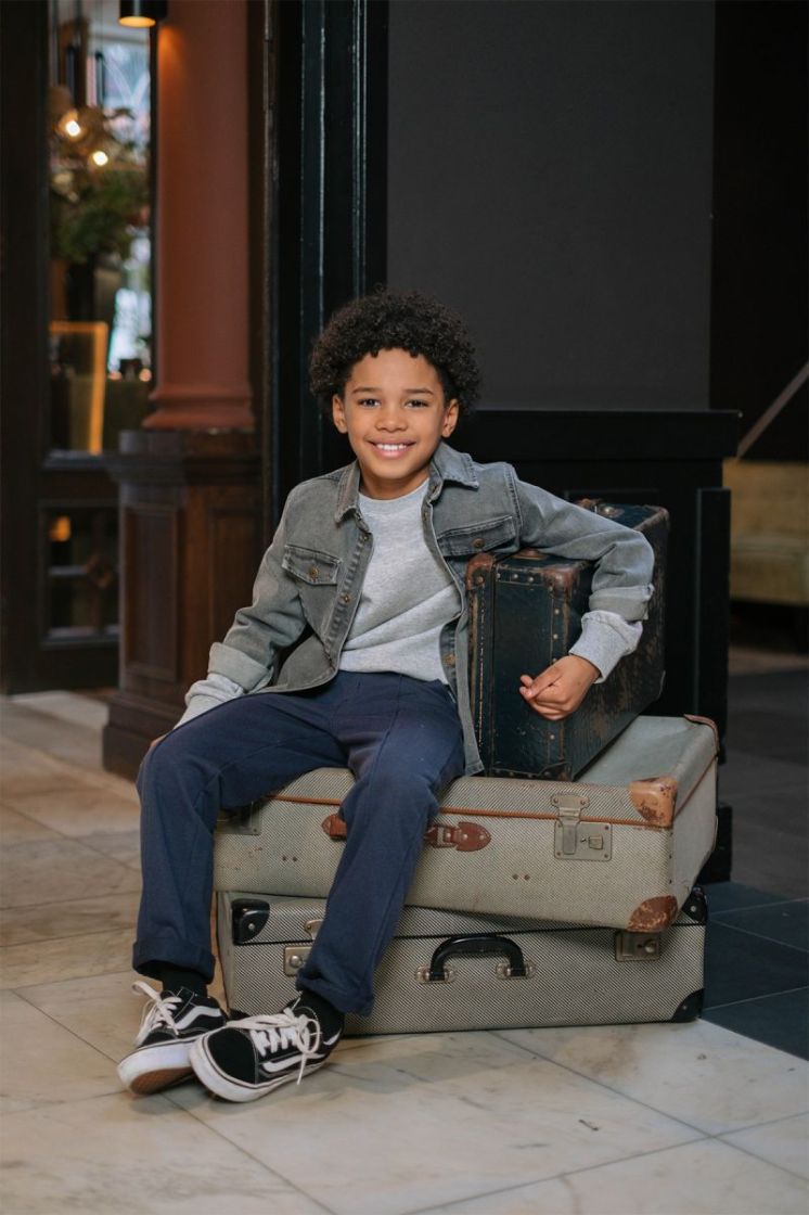 Fer Flo boys sweatpants Navy