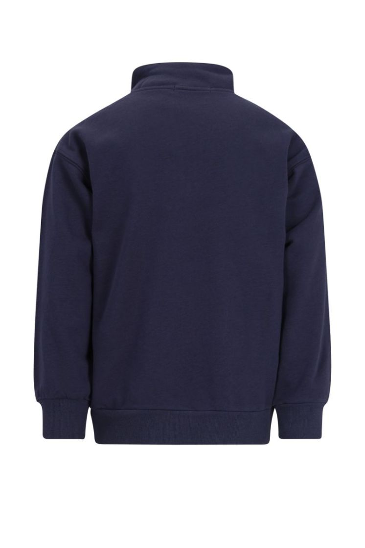 Dean Flo boys sweat half zip navy
