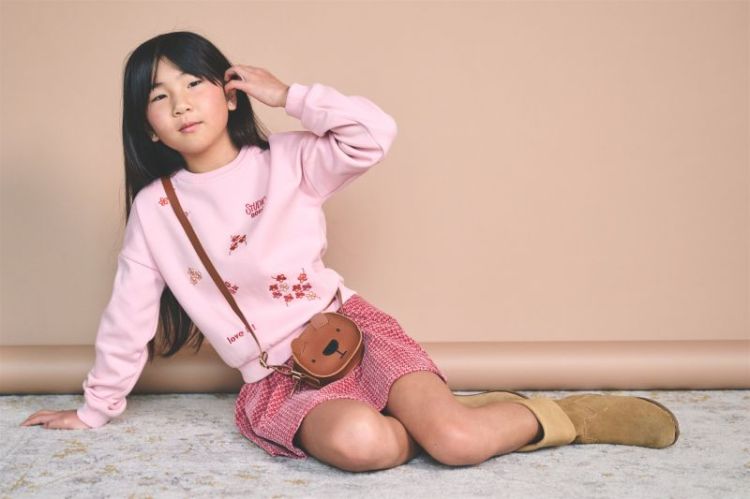 Konono soft furry sweater Rosa