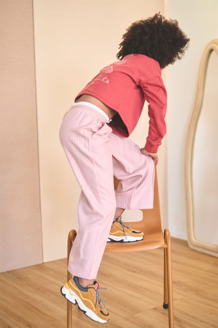 Sarah Pinstripe Pants Rosa