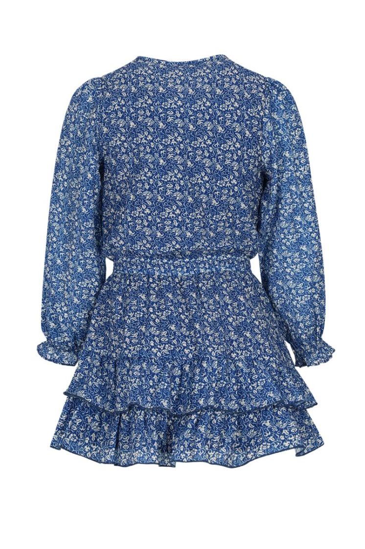 Miggy Japanse Flower AOP Dress Intense Blue