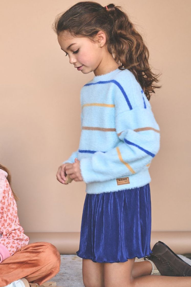 Keson Fluffy Soft sweater Ice Cold Blue