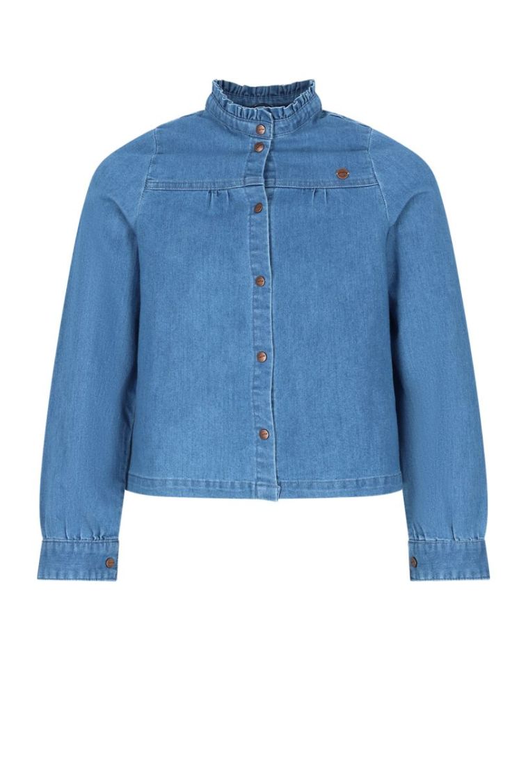Tikky Light Weight Denim Blous Vintage Denim