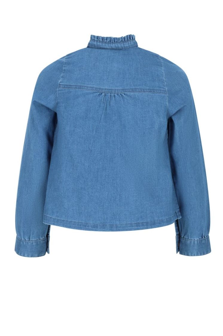 Tikky Light Weight Denim Blous Vintage Denim