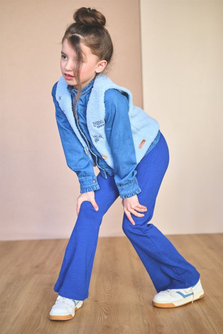 Tikky Light Weight Denim Blous Vintage Denim