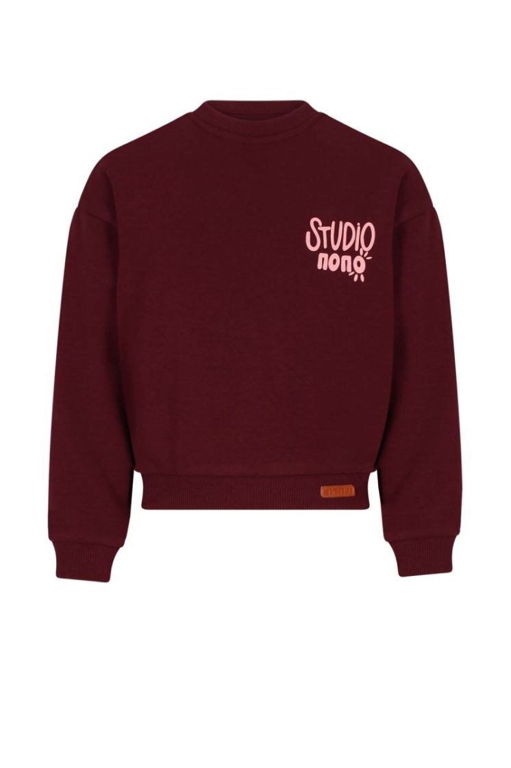 Konono Soft Furry Sweat Bordeaux