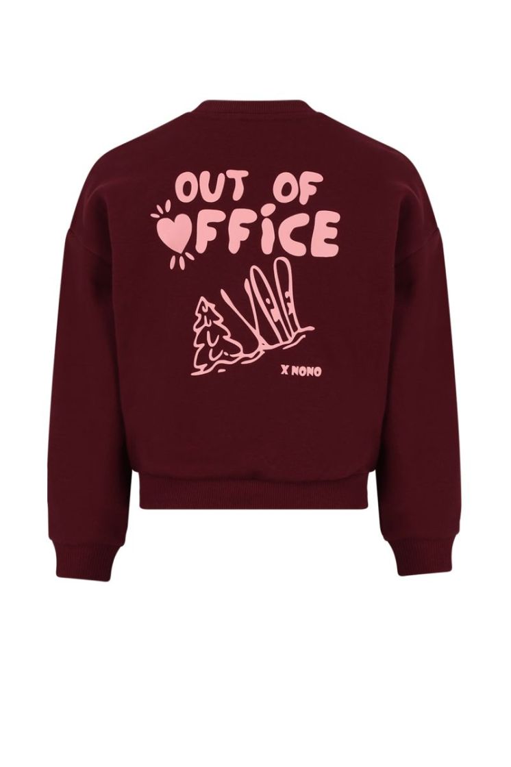 Konono Soft Furry Sweat Bordeaux