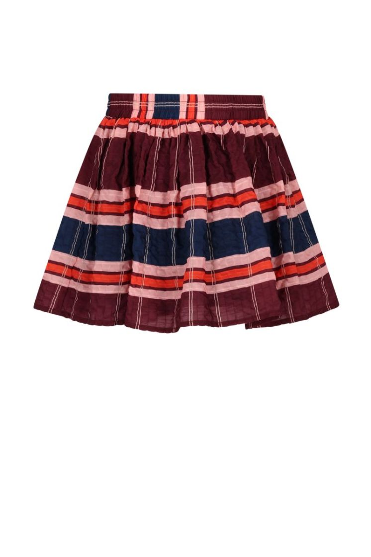 Ninu Check Skirt Bordeaux