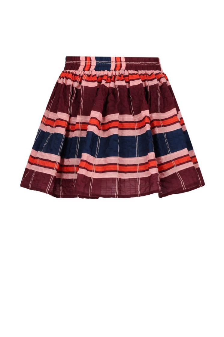 Ninu Check Skirt Bordeaux