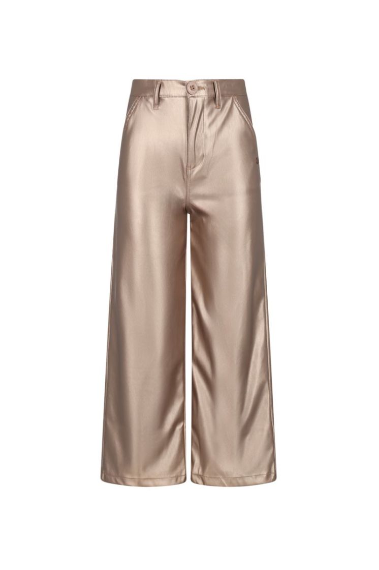Simoa Shiny Fake Leather Pants Sand Blush