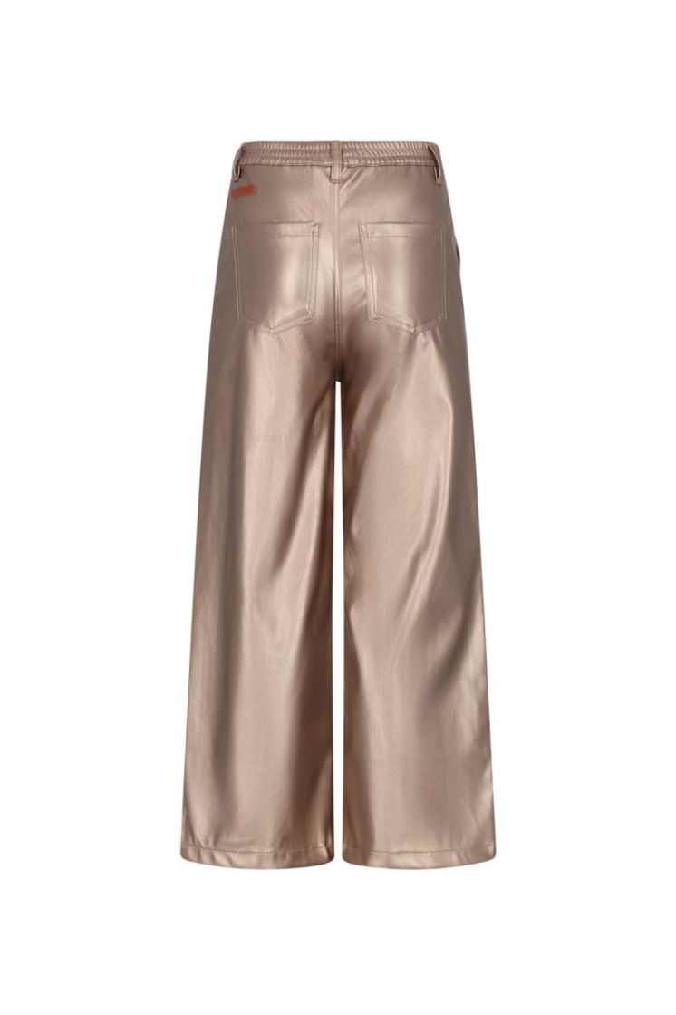 Simoa Shiny Fake Leather Pants Sand Blush