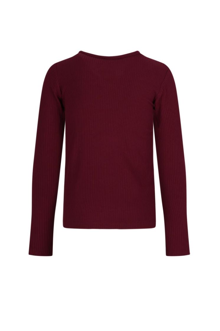 Kyas Essential Melange tshirt Bordeaux