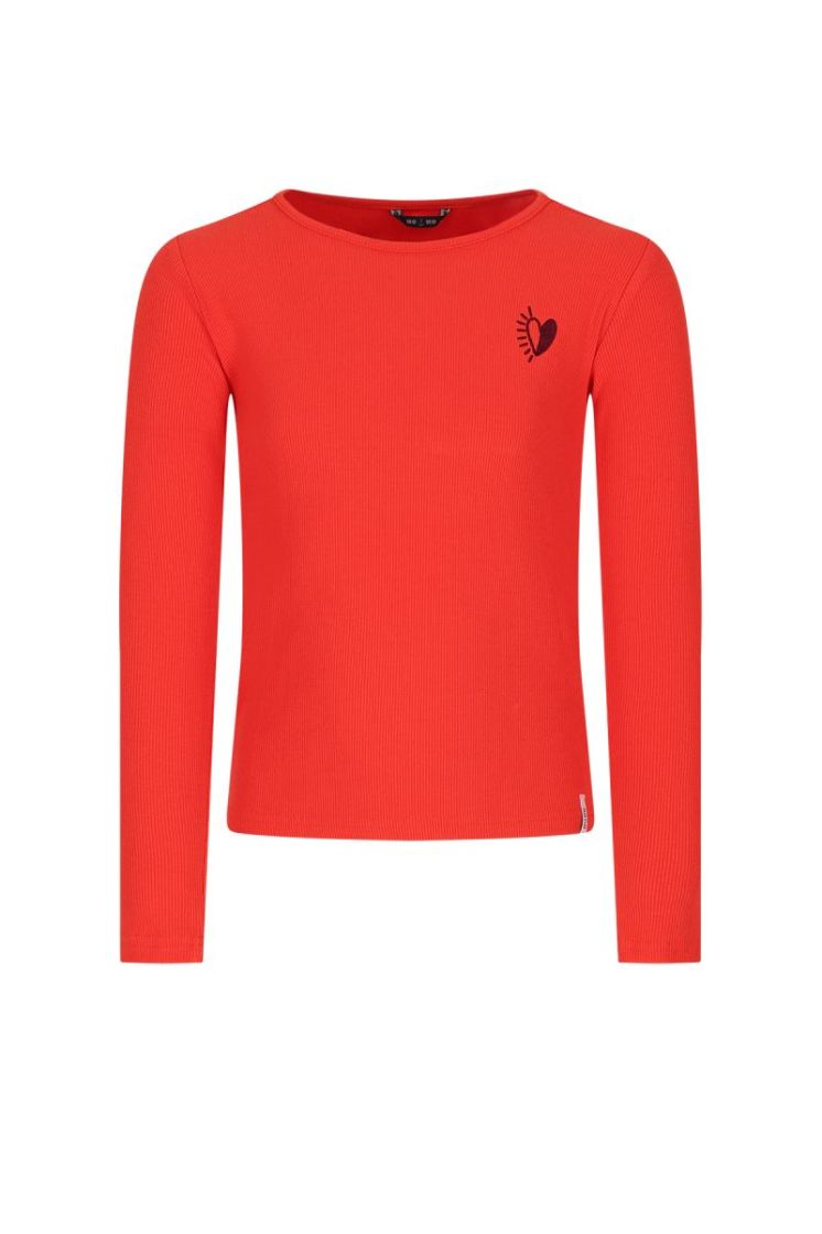 Kyas Essential Melange tshirt Fiesta Red