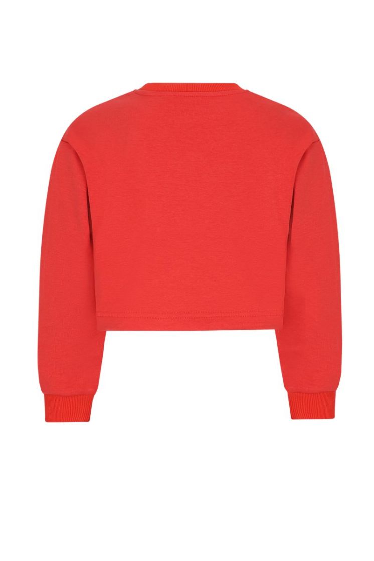 Kuya Cropped Soft Sweater Fiesta Red