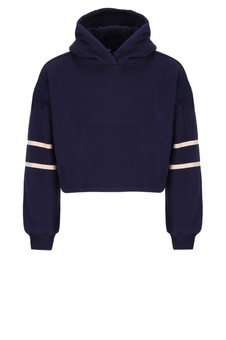 Kumy Fluffy Soft Hooded sweate Navy Blazer