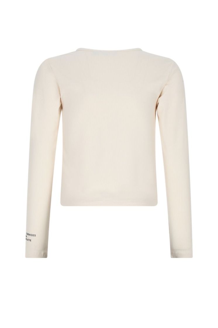 Kuan RibJersey Tshirt Pearled Ivory