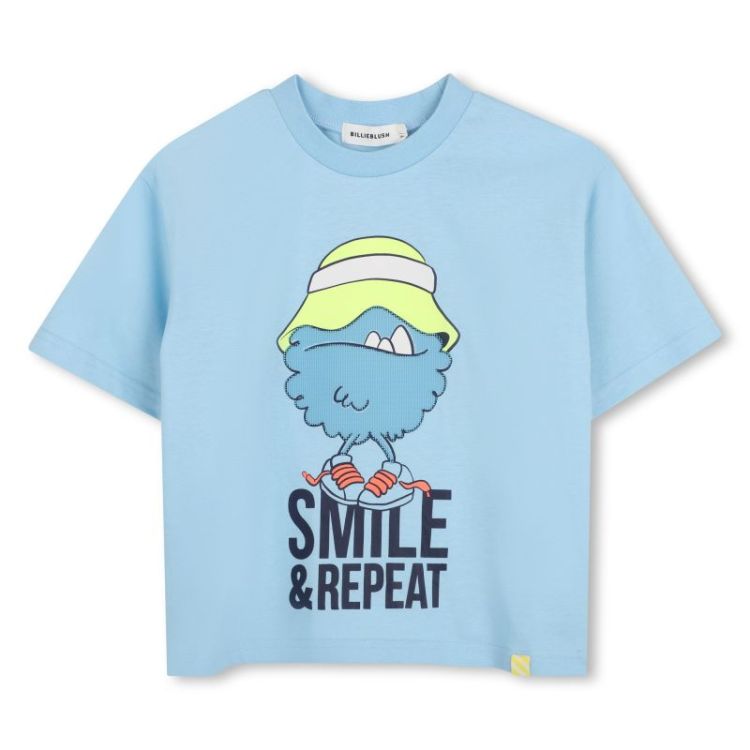 TEE-SHIRT MANCHES COURT 78R MINERAL BLU