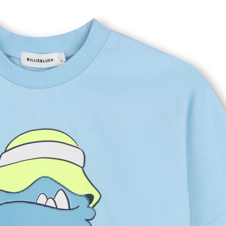 TEE-SHIRT MANCHES COURT 78R MINERAL BLU