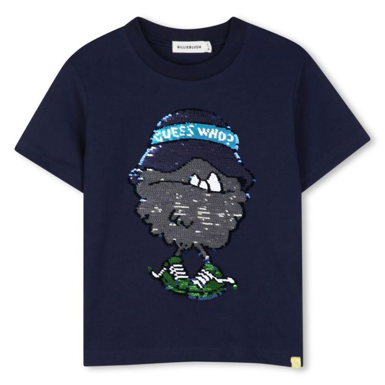 TEE-SHIRT MANCHES COURT 85T INDIGO BLUE