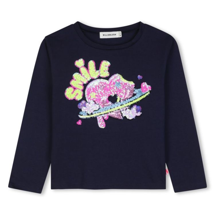 TEE-SHIRT MANCHES LONGU 85T INDIGO BLUE