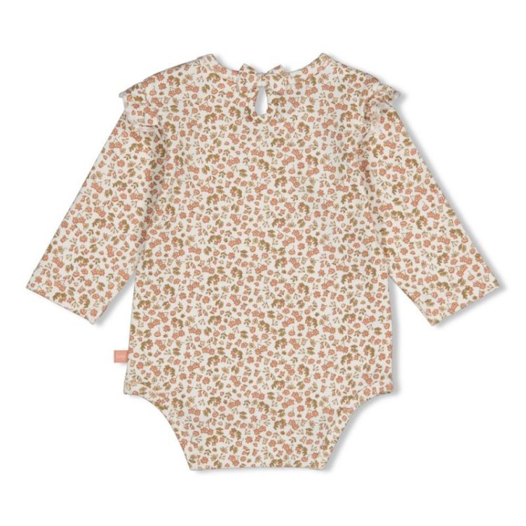 Romper AOP - Fall in Love Offwhite