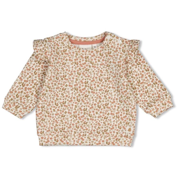 Sweater AOP - Fall in Love offwhite