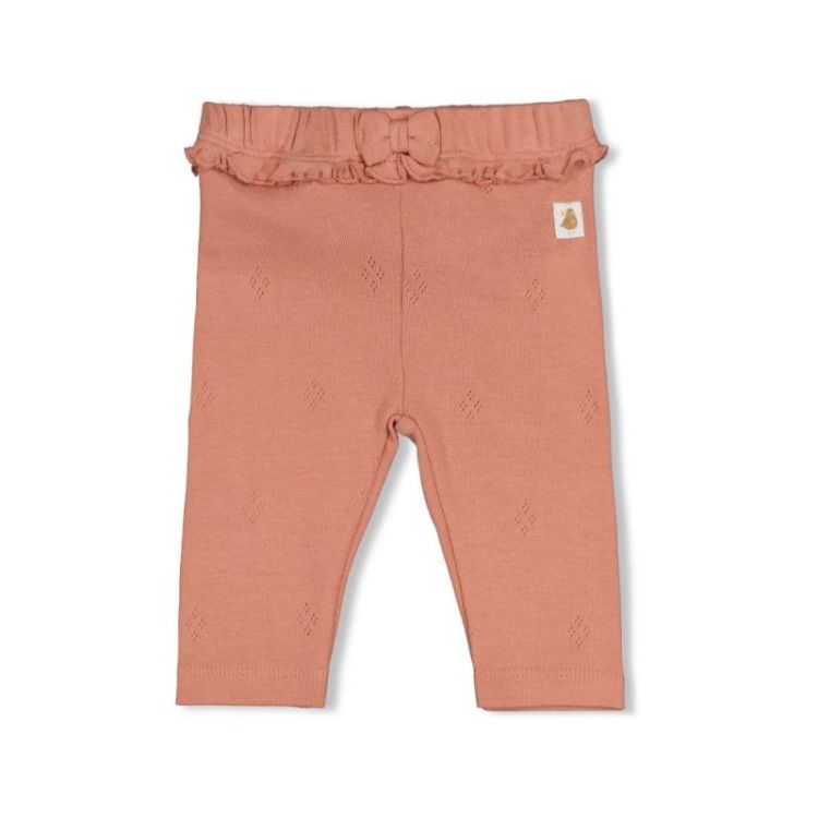Legging pointelle rib roze