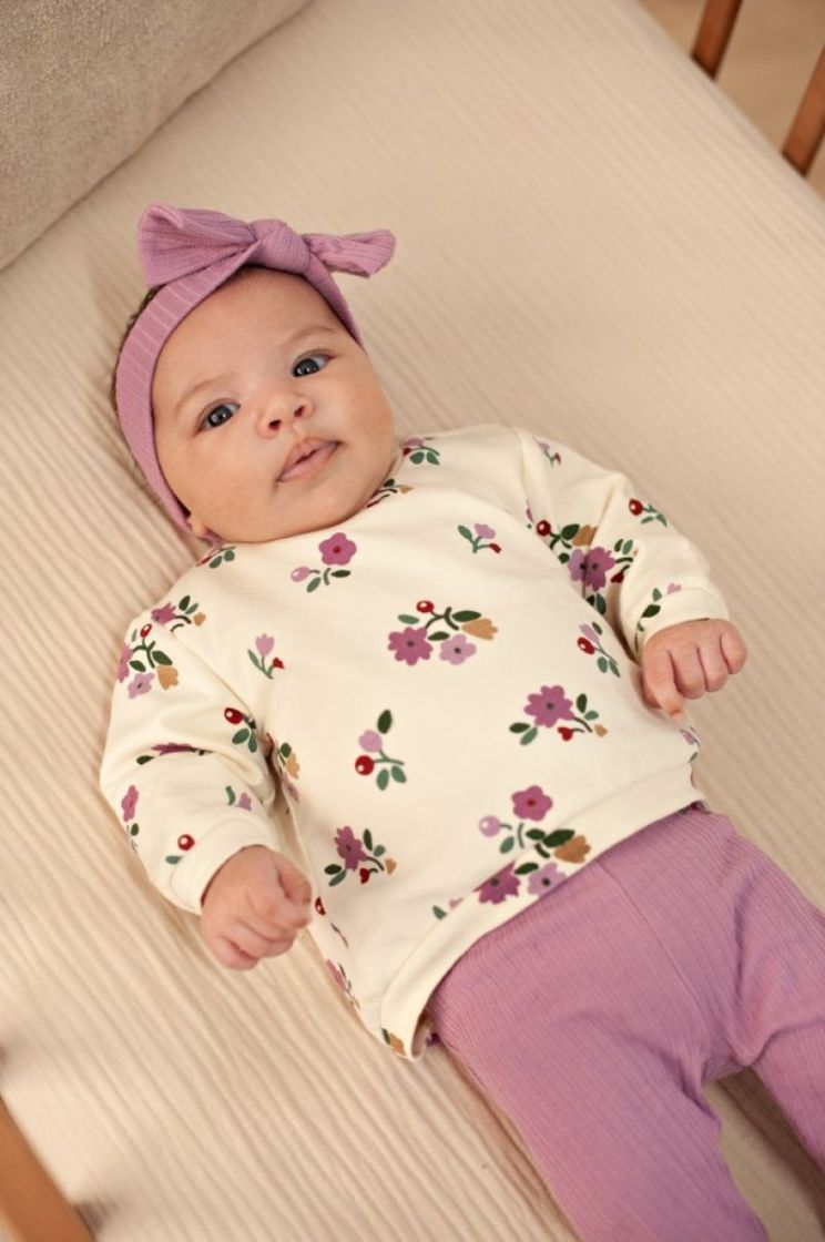 Sweater AOP - Afternoon Tea creme
